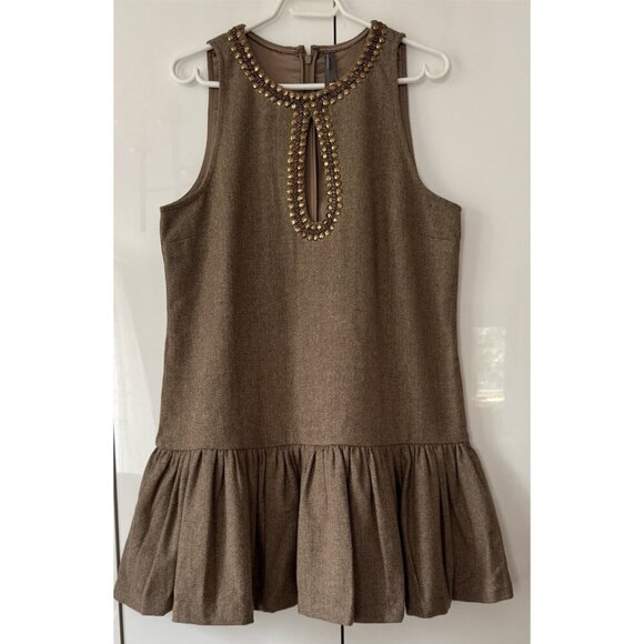 NEW Size XL P - Anthropologie Beaded Keyhole Sleeveless Mini Dress (NWT US$ 178) - Picture 4 of 16